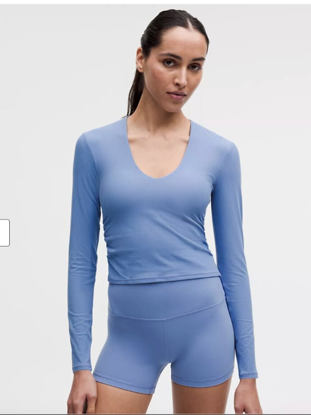 Lululemon NWT All It Takes Ribbed Nulu V-Neck Long-Sleeve Shirt *B-D Cups